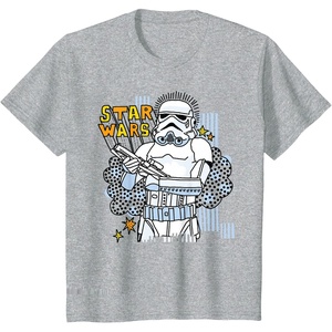 image:imageKids Star Wars Stormtrooper Doodle Boys TShirt TShirtHeather Grey