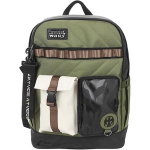 image:imageBioworld Star Wars The Mandalorian Green 185 BackpackGreen  Black