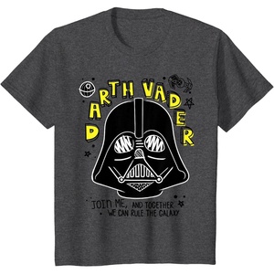 image:imageKids Star Wars Darth Vader Doodles Join Me Boys TShirt TShirtDark Heather Grey